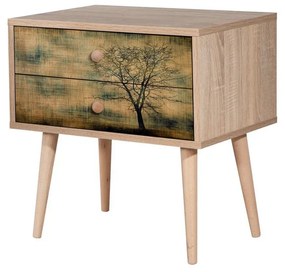 Măsuță de noptieră Two Sonoma Oak
