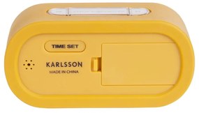 Ceas cauciucat cu alarmă Karlsson Gummy, galben