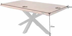 Masa design industrial Mammut Nature 180cm, salcam