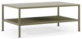 Măsuță de cafea verde din metal 60x100 cm Fayna – Marckeric