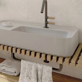 Suport de perete pentru prosoape NIMCO NKC 30046-90 NIKAU 49 cm negru mat