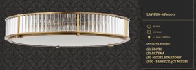 Plafoniera design LUX realizata manual LAVONE 60cm