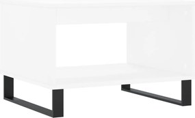 vidaXL Măsuță de cafea, alb, 60x50x40 cm, lemn compozit