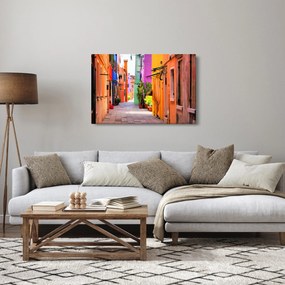 Tablou - Casa colorată în Burano, Veneția (90x60 cm)