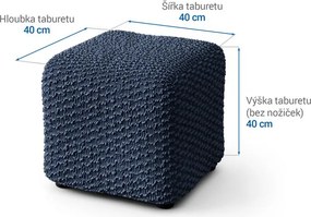 Gaico Huse bielastice MOSAICO albastre taburet (40 x 40 x 40 cm)