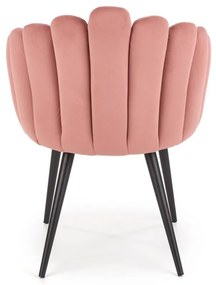 Set masa rotunda Ambrosio + 3 scaune K410 roz/negru