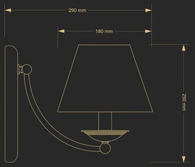 Aplica design clasic realizata manual N
