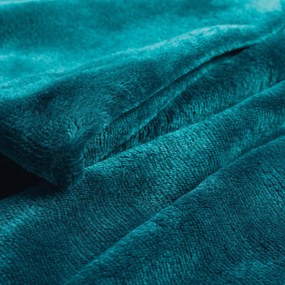 Pătură albastră din microflanel 125x150 cm Flanou – douceur d'intérieur