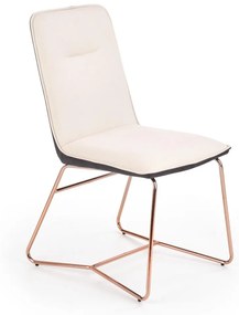 Scaun K390 piele ecologica crem