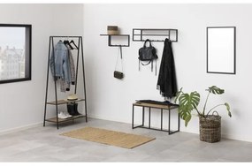 Cuier SARON, stejar/negru