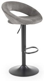 Scaun tip bar Herlinda (gri + negru). 1039565
