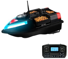 Feeder barca V6 GPS 3 rezervoare spate și lateral cu negru