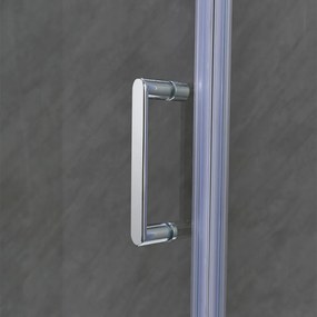 Cabină de duș pătrată Monica MONICA80 cu ușă batantă, 80x80x190 cm