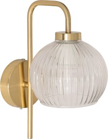 Aplice sferă KRYS, aur și sticlă, înălțime 30 cm