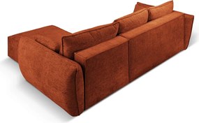 Coltar extensibil dreapta 4 locuri, Kaelle, Micadoni Home, BL, 252x165x87 cm, poliester chenille, caramiziu