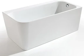 Cada freestanding Kreiner Maggie 160x75 cm finisaj alb dreapta lipita de perete BTW