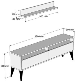 Mobilier living Bestie (Crem). 1072226