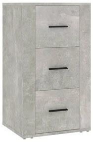 819424 vidaXL Servantă, gri beton, 40x33x70 cm, lemn prelucrat
