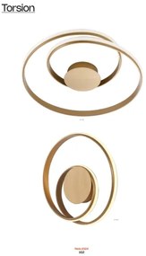 Redo 01-1790 - Aplică de perete LED dimabilă TORSION LED/27W/230V bronz