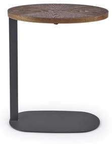 Masuta de cafea Delphi nuc/negru - H58 cm