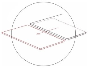 Masa de bucaterie Westin II 160 x 90 cm, neagra