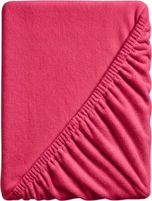 Cearsaf Cocolino microplus cu elastic SOFT 90x200 cm rosu