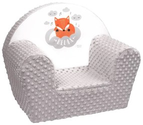 New Baby Baby Minky Fox fotoliu gri , 42 x 53 cm