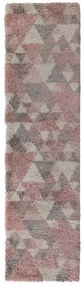 Covor traversă Nuru Roz/Crem/Gri 60X230 cm, Flair Rugs