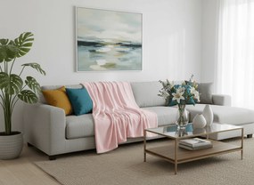 Patura din microplus SOFT, roz deschisă Dimensiune: 160 x 200 cm