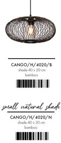 Lustra/Pendul eco din bambus Cango S 40x20, bl