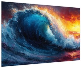 Tablou - Val în apus de soare (90x60 cm)