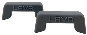 LAVA Mânere metalice din silicon 2pcs, gri