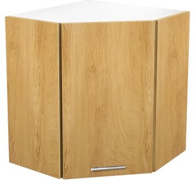 Dulap colț superior Vento GN-60/72, alb / stejar miere