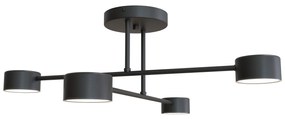 Emibig Halo lampă suspendată 4x10 W negru 1355/4