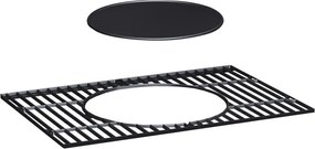 Grătar multifuncțional BBQ Avenberg GENIUS+grătar din fontă+plită+piatră pentru pizza