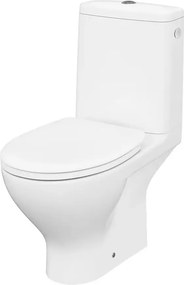 Set vas WC pe pardoseala Cersanit Moduo 650 rezervor 3/5 l si capac slim softclose alb