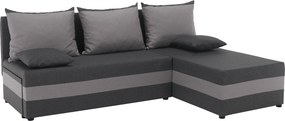 Set de canapea universal, gri/gri deschis, PAGI COLţ UNI