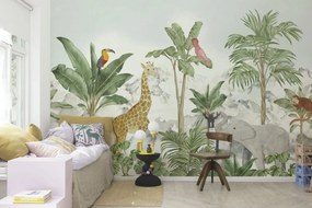 Fototapet, Friends of the Jungle, Green, Rebel Walls