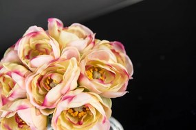 Aranjament floral mic decor festiv design LUX RANUNCULUS BOUQUET PINK