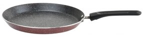 Tigaie pentru clatite Rosberg R51322G26, 26 cm, Finisaj marmura, Inductie, Bordeaux/Negru