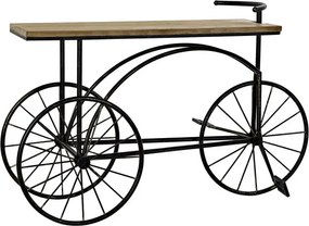 Consolă vintage tip bar din metal și lemn, „Bycicle"