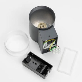 Brilagi - Aplică de perete LED RGBW pentru exterior MATERA 1xGU10/6W/230V antracit IP54