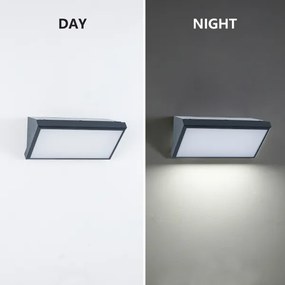 Brilagi-LED TRIANGLE - aplică de perete pentru exterior RGBW, 1xE27/15W/230V, antracit, IP65