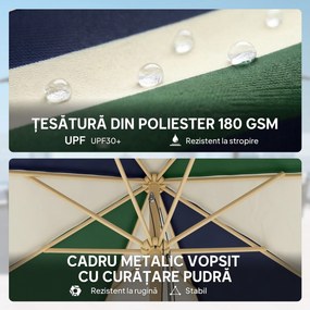 Outsunny terasă retro fals lemn | Aosom Romania