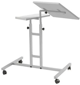 Măsuță ajustabilă GLEN 87x67 cm albă