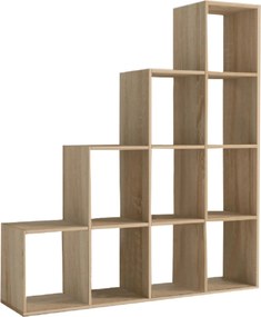 Biblioteca NORAH, stejar sonoma, PAL melaminat, 139x33x144 cm