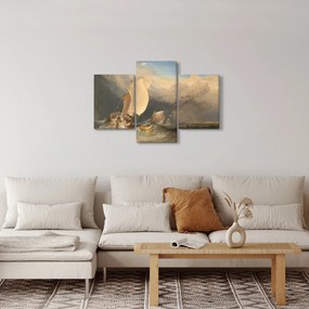 Tablou - William Turner, Fishing Boats with Hucksters Bargaining for Fish, reproducere (90x60 cm)