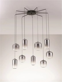 Lustra cu 9 pendule LED design modern AELIA