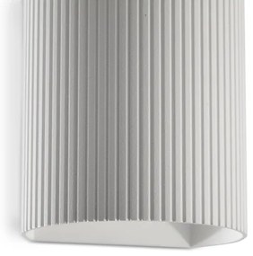 Aplică FARO 40526 SOLE 1xGU10/8W/230V alb canelat rotund