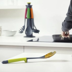 Set de ustensile pentru bucatarie Joseph Joseph 10118 Elevate™, 7 piese, 200 °C, Fara BPA, Suport, Multicolor